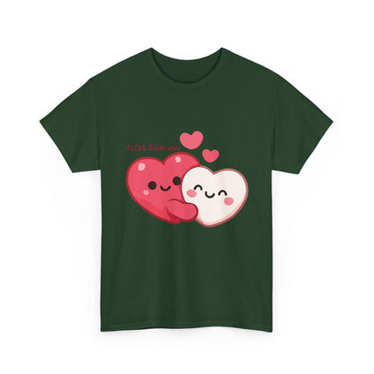 Cute Hugging Hearts T‑Shirt — Kawaii "Telet s'amoure" Valentine Tee