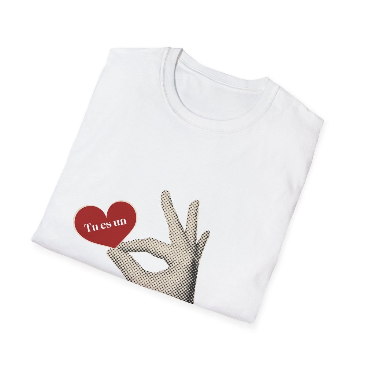 T-Shirt – Retro Hand Holding Heart 'I Love You' Graphic