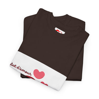 Heart Hug Tee — Cute "collet d'amour" Couple Hearts Valentine's T‑Shirt