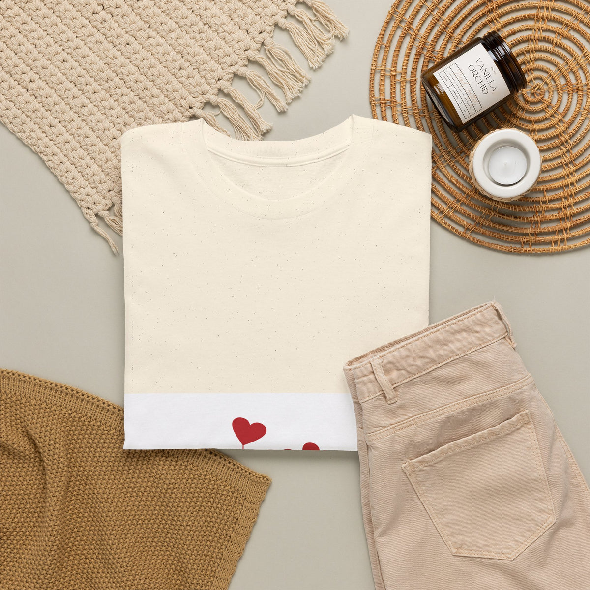 T-Shirt — Heart Flower Garden Tee (Love Quote)