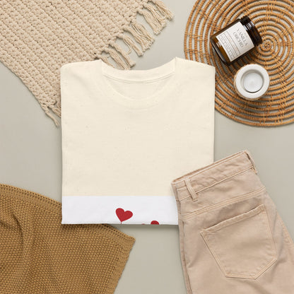 T-Shirt — Heart Flower Garden Tee (Love Quote)