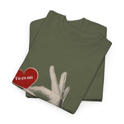 T-Shirt — Vintage Hand Holding Heart Graphic Tee (Text: 'True Love')