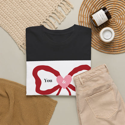 You & Me Forever Bow T-Shirt — Romantic Valentine’s Tee
