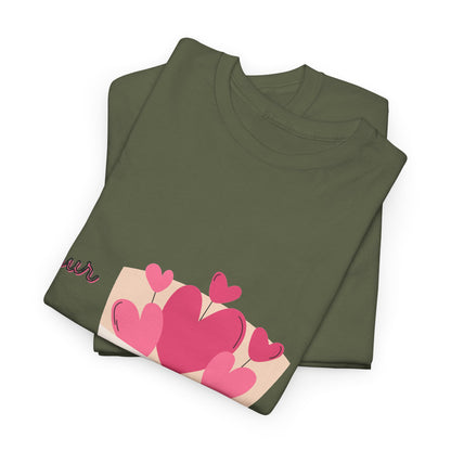 T-Shirt — Bouquet of Hearts Graphic Tee (Pour Toi) — Valentine's Romantic Gift