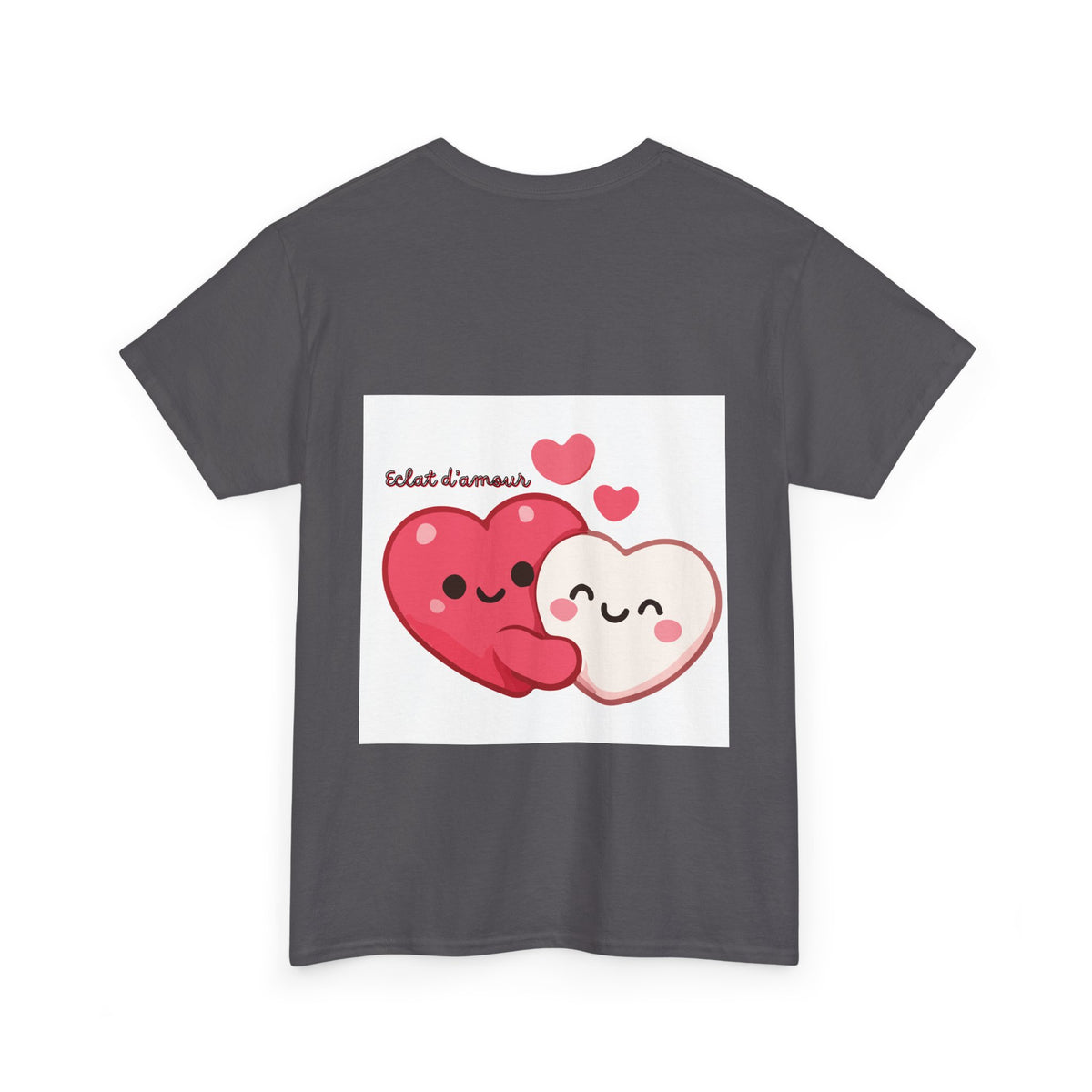 Heart Hug Tee — Cute "collet d'amour" Couple Hearts Valentine's T‑Shirt