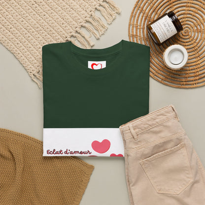 Heart Hug Tee — Cute "collet d'amour" Couple Hearts Valentine's T‑Shirt