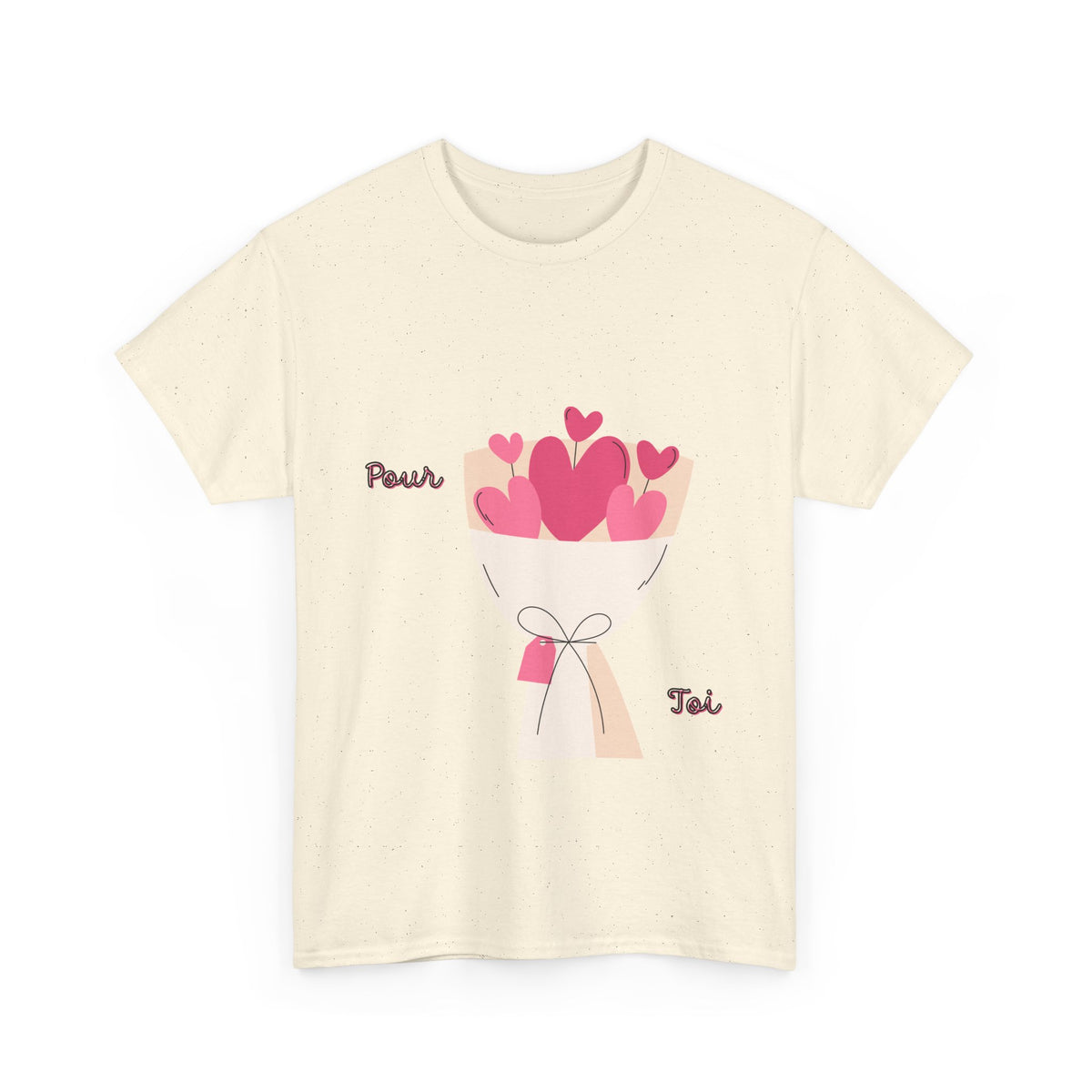 T-Shirt — Bouquet of Hearts Graphic Tee (Pour Toi) — Valentine's Romantic Gift
