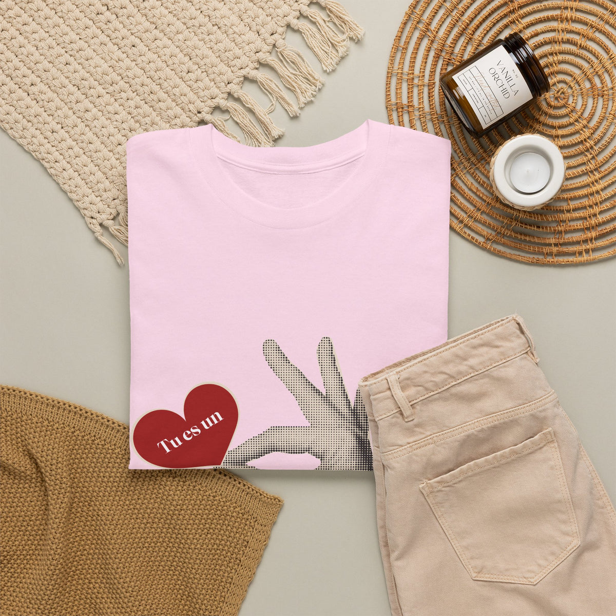 T-Shirt — Vintage Hand Holding Heart Graphic Tee (Text: 'True Love')
