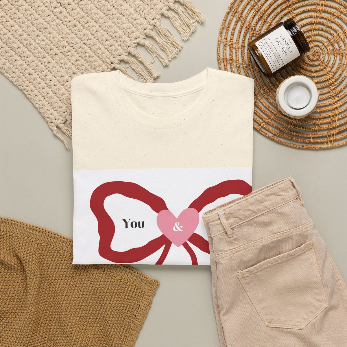 You & Me Forever Bow T-Shirt — Romantic Valentine’s Tee