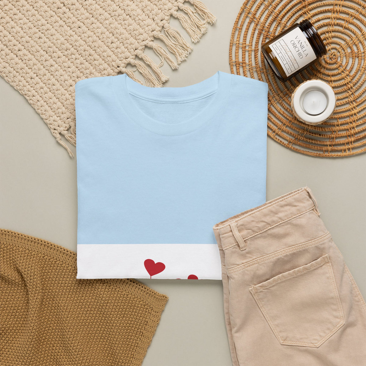 T-Shirt — Heart Flower Garden Tee (Love Quote)