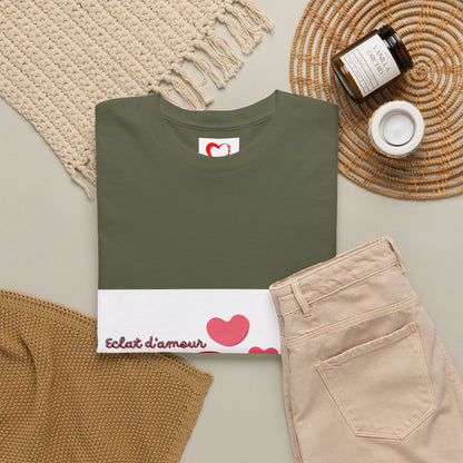 Heart Hug Tee — Cute "collet d'amour" Couple Hearts Valentine's T‑Shirt
