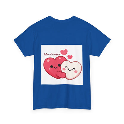 Heart Hug Tee — Cute "collet d'amour" Couple Hearts Valentine's T‑Shirt