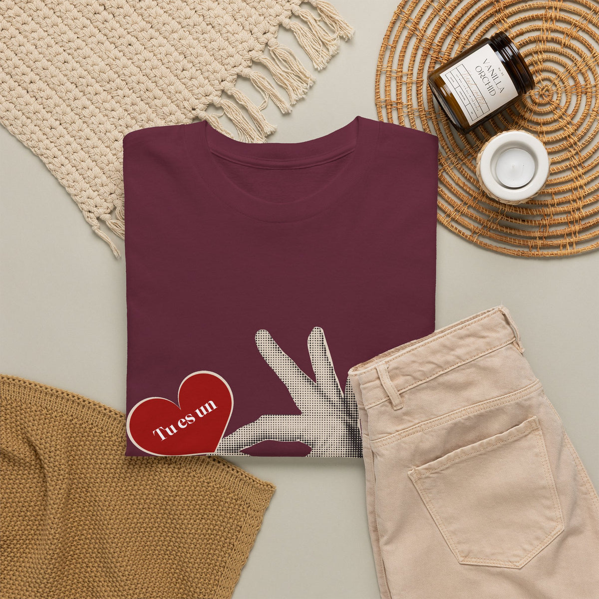 T-Shirt — Vintage Hand Holding Heart Graphic Tee (Text: 'True Love')