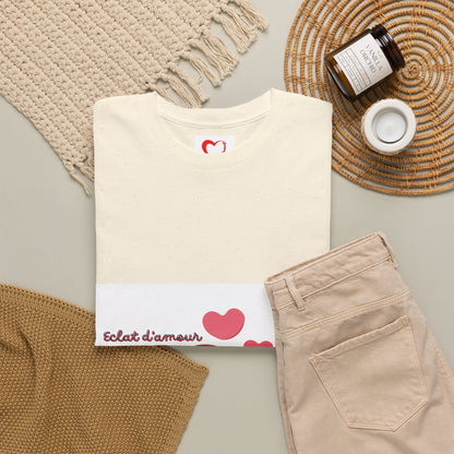 Heart Hug Tee — Cute "collet d'amour" Couple Hearts Valentine's T‑Shirt