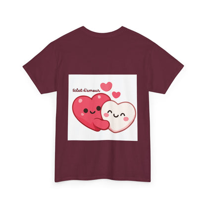 Heart Hug Tee — Cute "collet d'amour" Couple Hearts Valentine's T‑Shirt