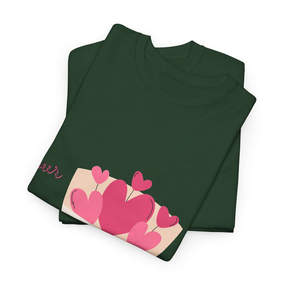 T-Shirt — Bouquet of Hearts Graphic Tee (Pour Toi) — Valentine's Romantic Gift