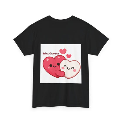 Heart Hug Tee — Cute "collet d'amour" Couple Hearts Valentine's T‑Shirt