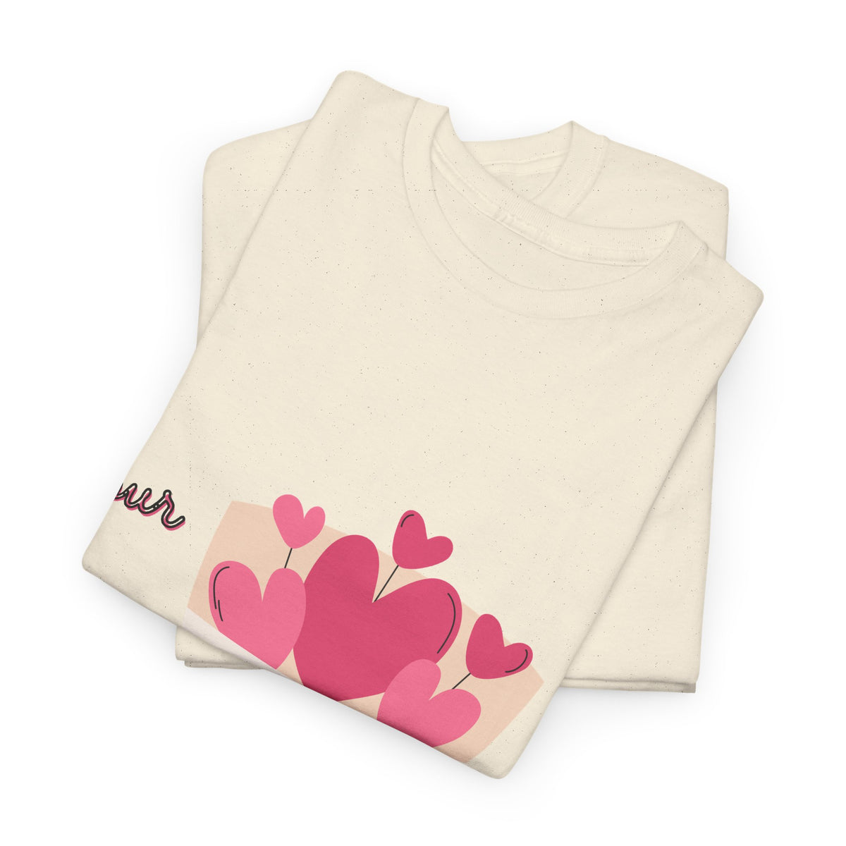 T-Shirt — Bouquet of Hearts Graphic Tee (Pour Toi) — Valentine's Romantic Gift
