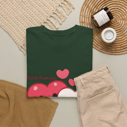 Cute Hugging Hearts T‑Shirt — Kawaii "Telet s'amoure" Valentine Tee