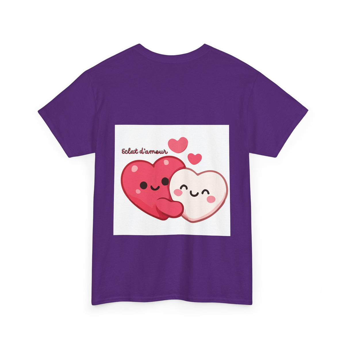Heart Hug Tee — Cute "collet d'amour" Couple Hearts Valentine's T‑Shirt