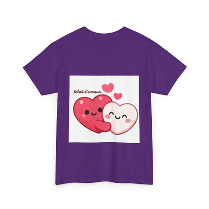 Heart Hug Tee — Cute "collet d'amour" Couple Hearts Valentine's T‑Shirt