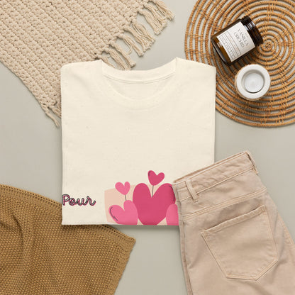 T-Shirt — Bouquet of Hearts Graphic Tee (Pour Toi) — Valentine's Romantic Gift