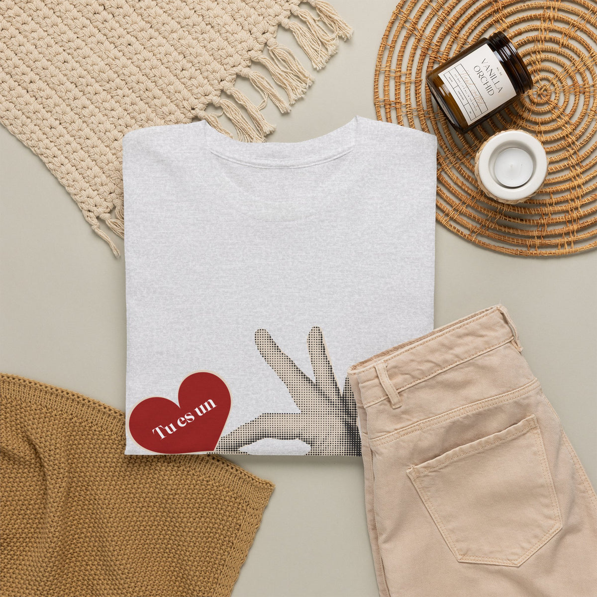 T-Shirt — Vintage Hand Holding Heart Graphic Tee (Text: 'True Love')