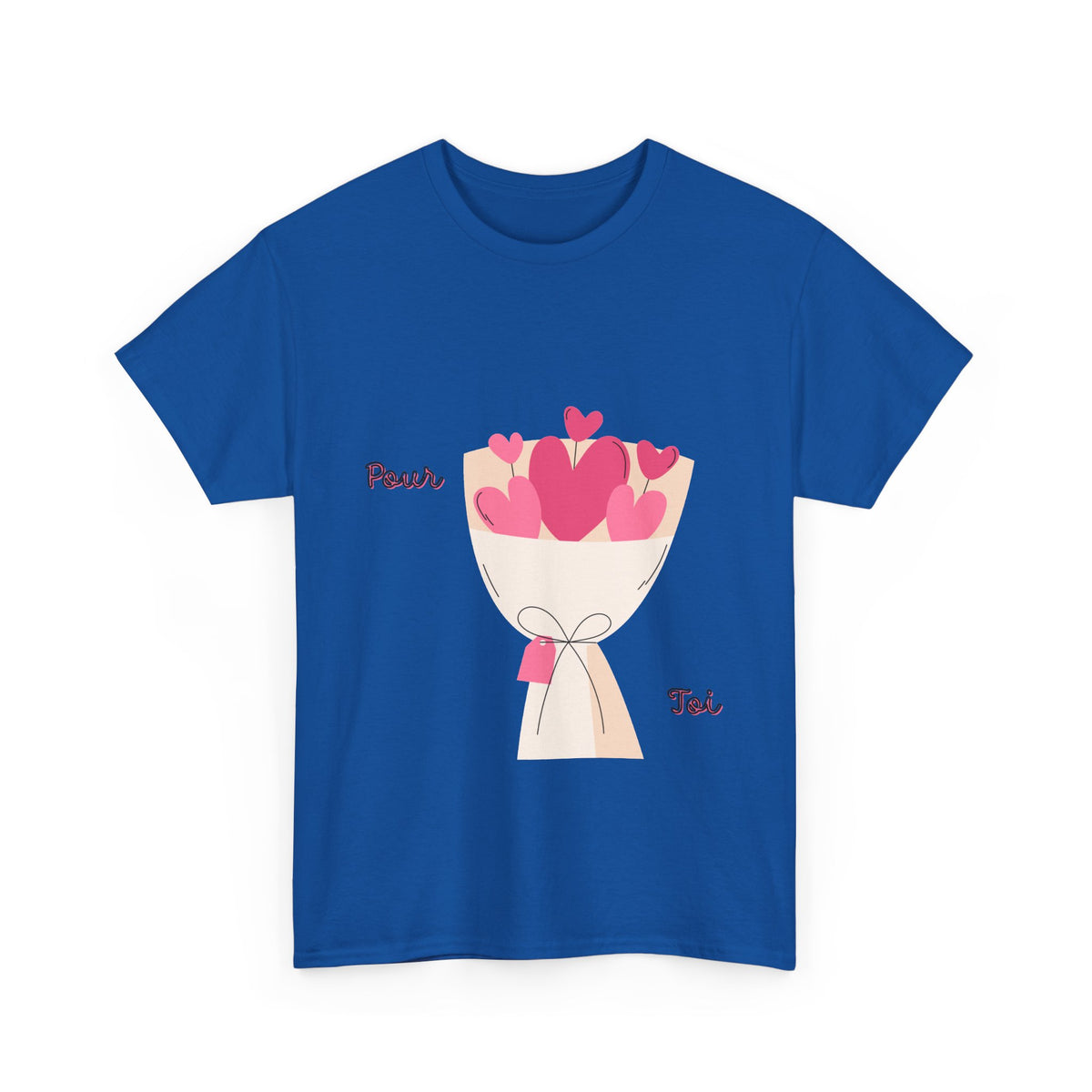 T-Shirt — Bouquet of Hearts Graphic Tee (Pour Toi) — Valentine's Romantic Gift