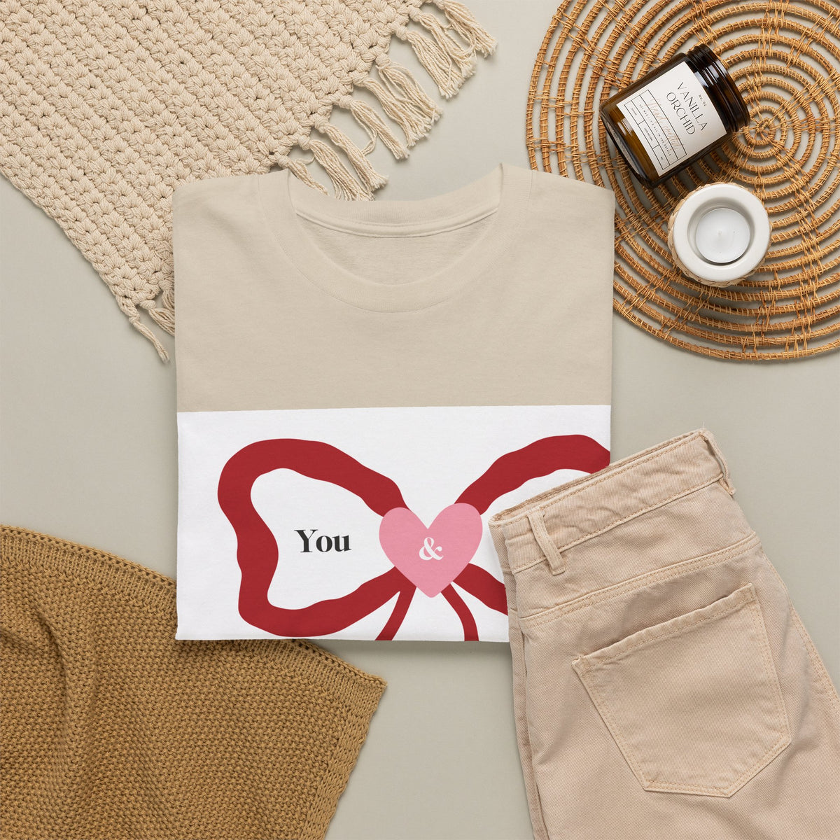 You & Me Forever Bow T-Shirt — Romantic Valentine’s Tee