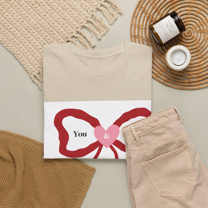 You & Me Forever Bow T-Shirt — Romantic Valentine’s Tee