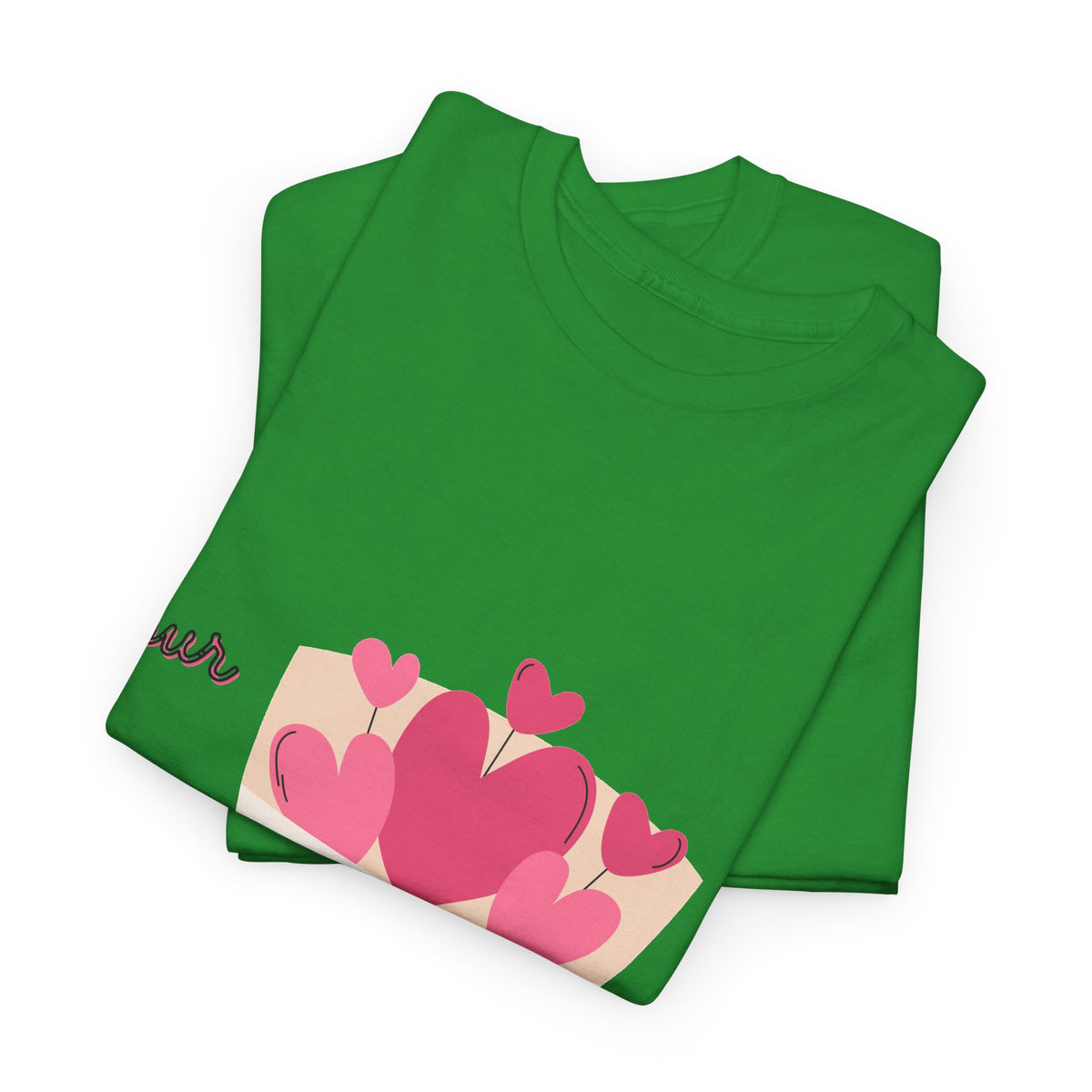 T-Shirt — Bouquet of Hearts Graphic Tee (Pour Toi) — Valentine's Romantic Gift