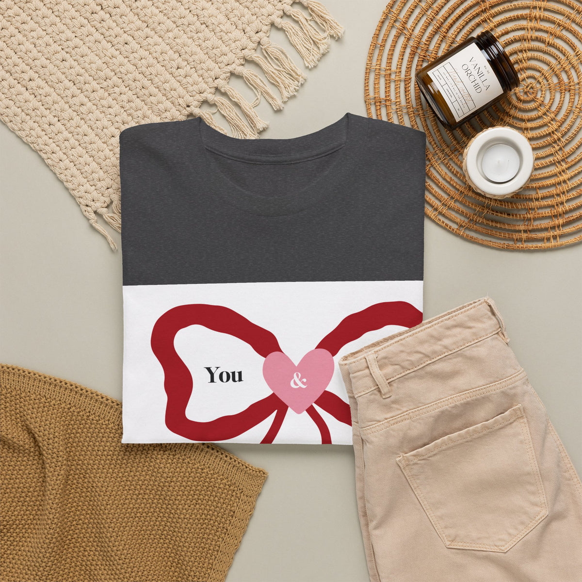You & Me Forever Bow T-Shirt — Romantic Valentine’s Tee