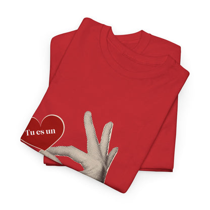 T-Shirt — Vintage Hand Holding Heart Graphic Tee (Text: 'True Love')