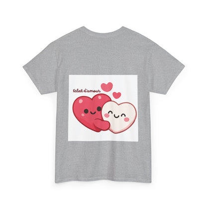 Heart Hug Tee — Cute "collet d'amour" Couple Hearts Valentine's T‑Shirt