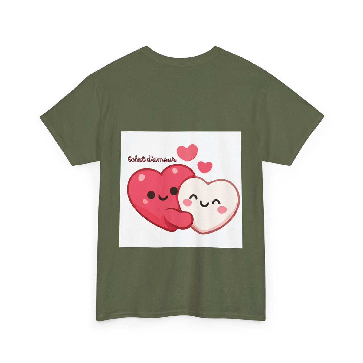 Heart Hug Tee — Cute "collet d'amour" Couple Hearts Valentine's T‑Shirt