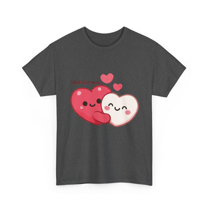 Cute Hugging Hearts T‑Shirt — Kawaii "Telet s'amoure" Valentine Tee