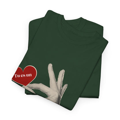 T-Shirt — Vintage Hand Holding Heart Graphic Tee (Text: 'True Love')