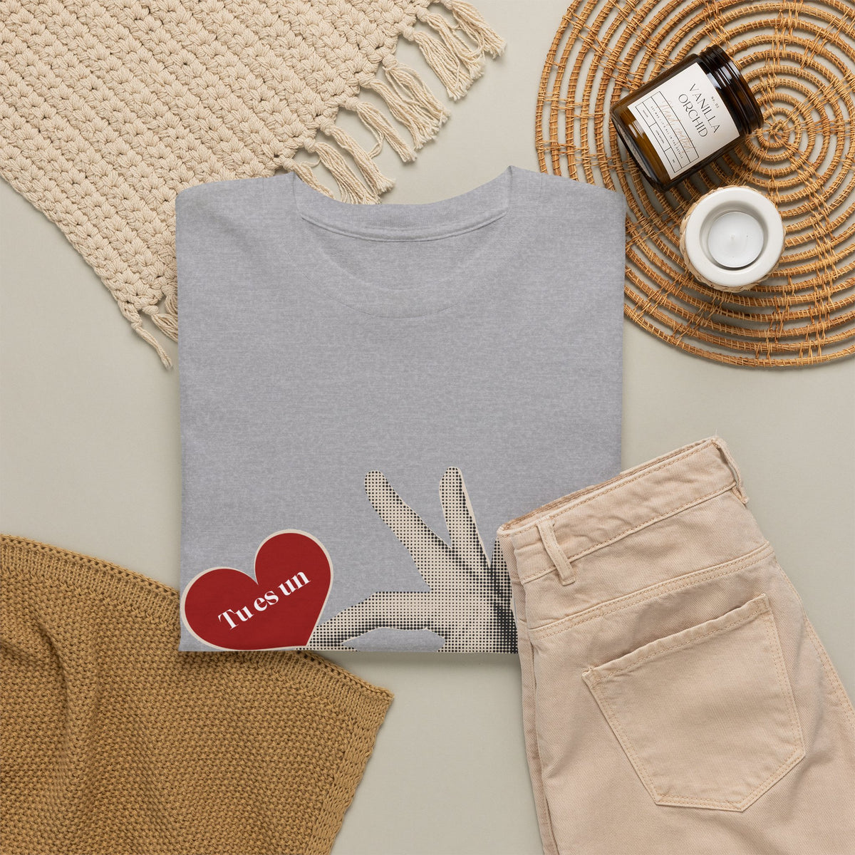 T-Shirt — Vintage Hand Holding Heart Graphic Tee (Text: 'True Love')