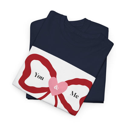 You & Me Forever Bow T-Shirt — Romantic Valentine’s Tee