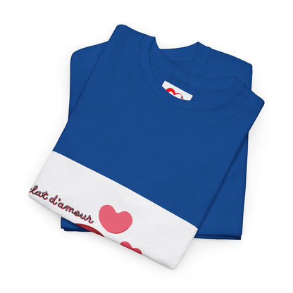 Heart Hug Tee — Cute "collet d'amour" Couple Hearts Valentine's T‑Shirt