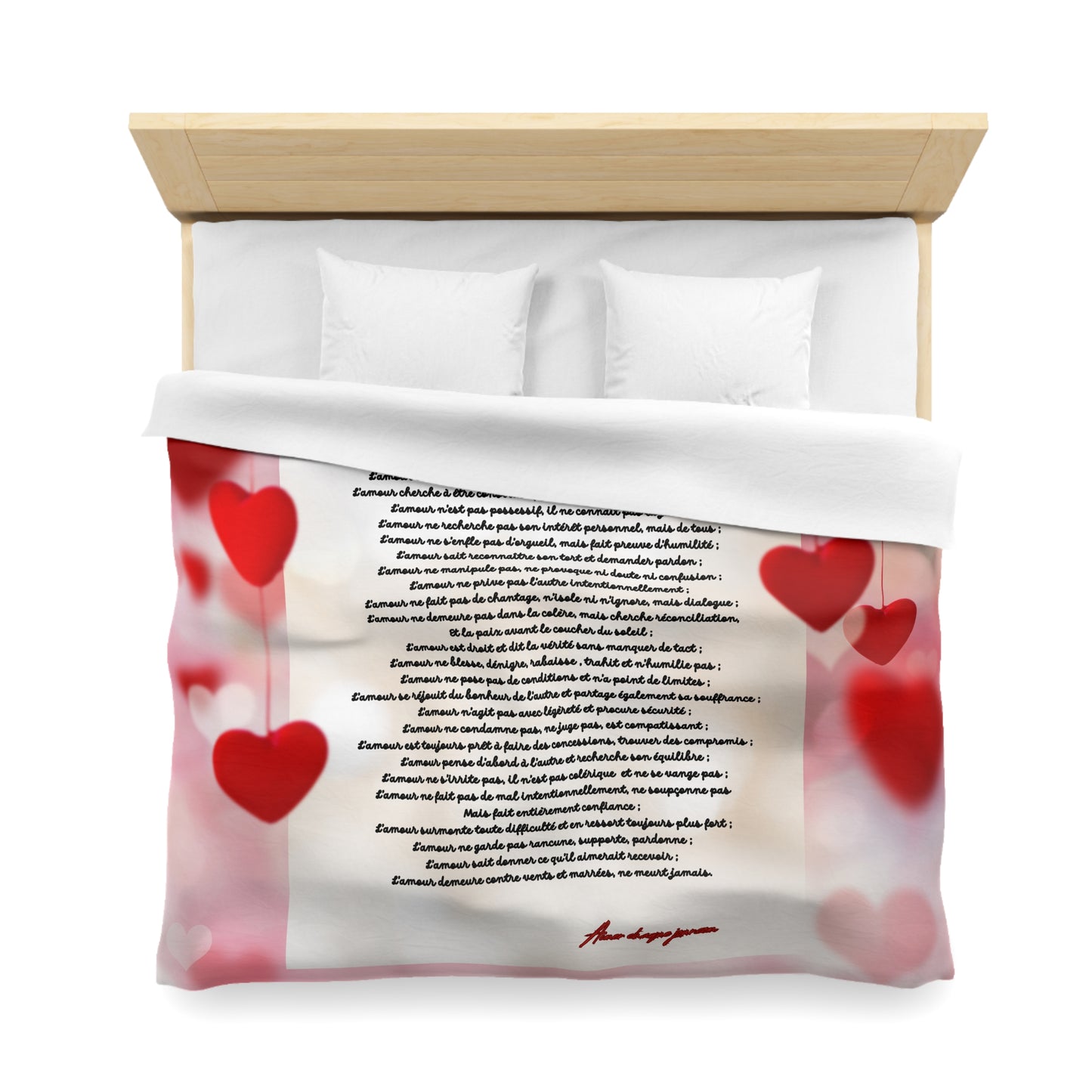 Duvet - Couvre lit LETTRE D'AMOUR