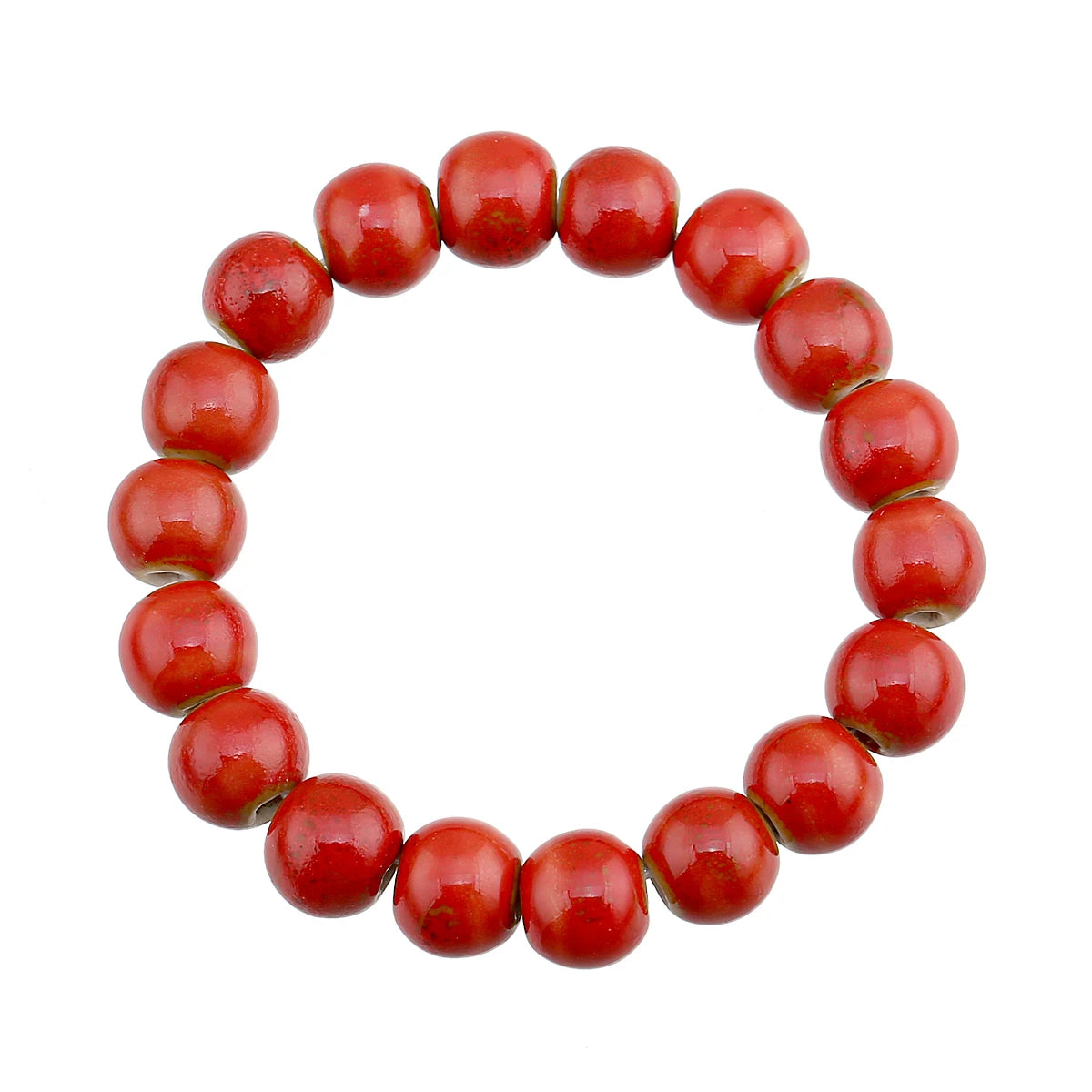 Popular Handmade Wax Rope Ceramic Beads Colorful Stranded Necklace Elastic Bracelet Jewelry Sets Bohemia Chokers Necklaces