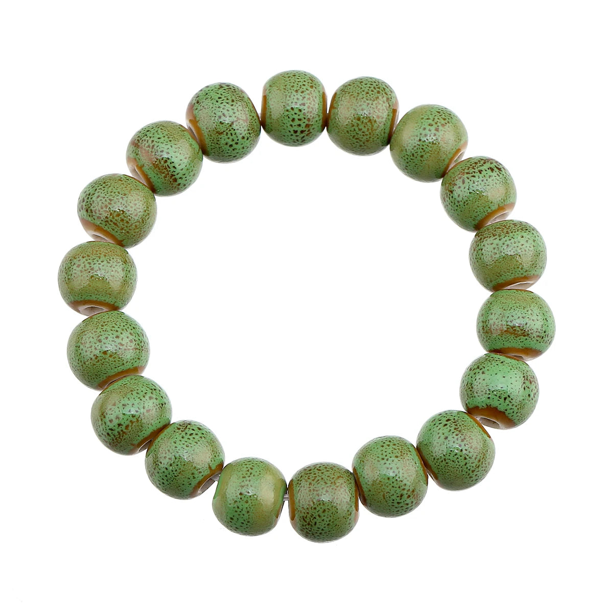 Popular Handmade Wax Rope Ceramic Beads Colorful Stranded Necklace Elastic Bracelet Jewelry Sets Bohemia Chokers Necklaces