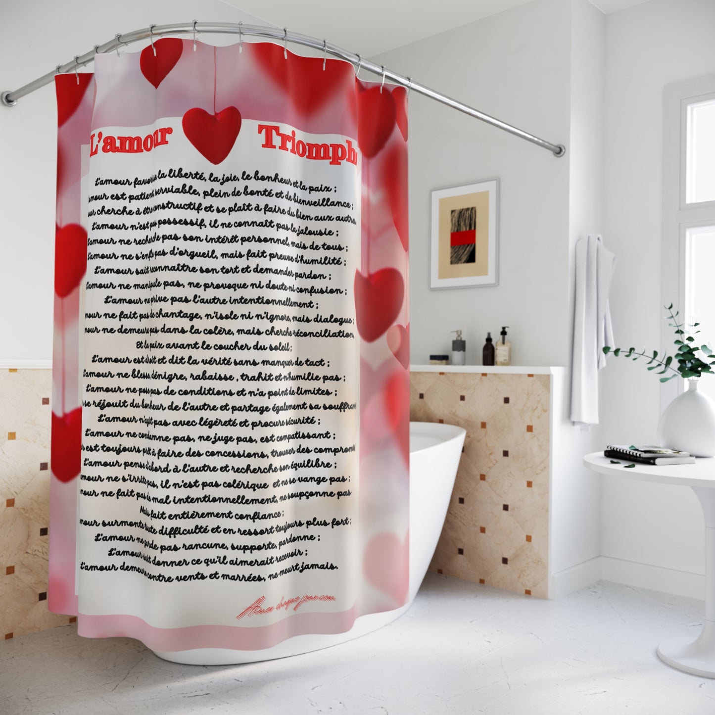 Set tapis de bain AMOUR