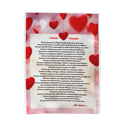 Plaid romantique LETTRE D'AMOUR