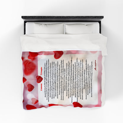 Plaid romantique LETTRE D'AMOUR