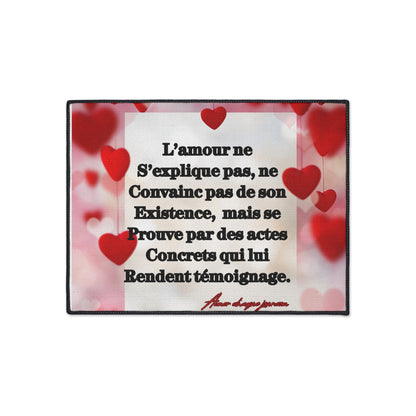 Tapis rectangle L'AMOUR VERITABLE