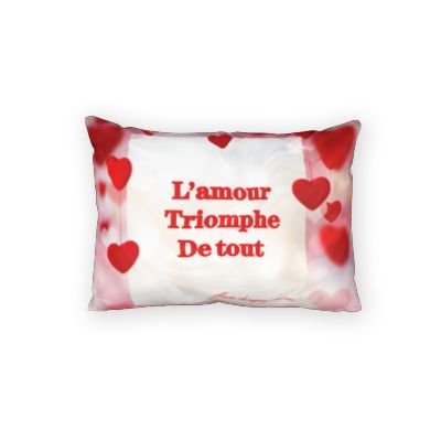 Coussin rectangulaire AMOUR