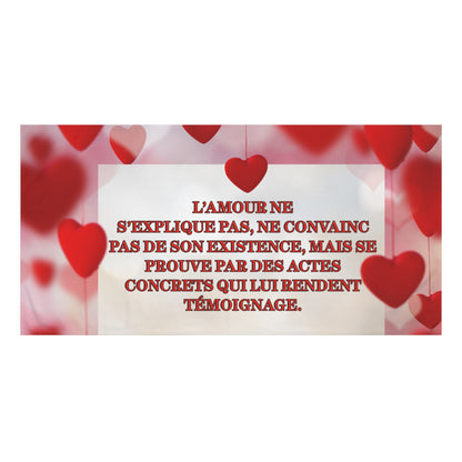 Grande serviette de bain AMOUR VERITABLE