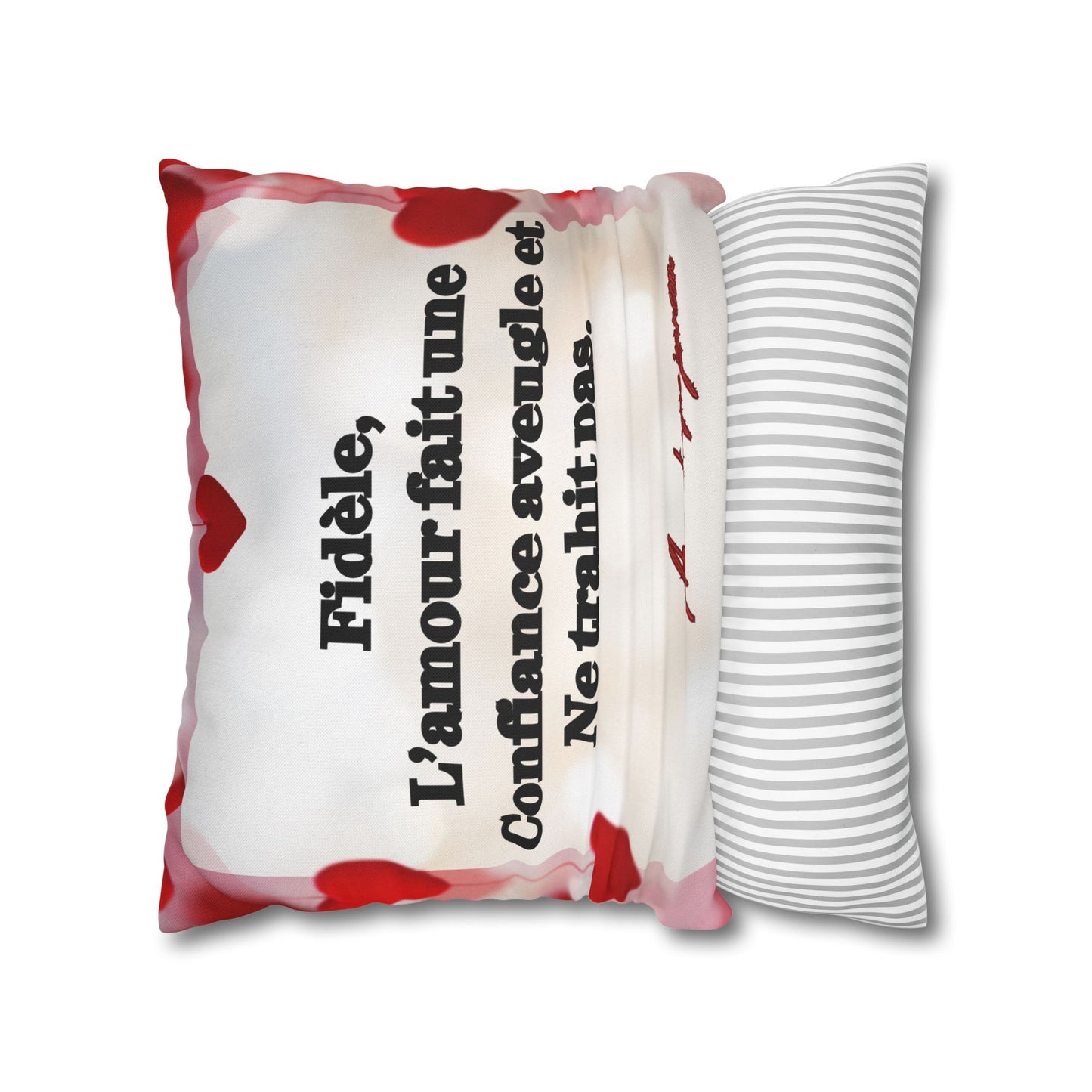 Housse carré  de décoration AMOUR
